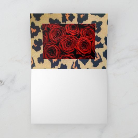 NOTECARD – ZE HAD ROZEN IN HAAR ZIEL KAART (Binnen)