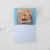 NOTECARD-ZE HIELD ERVAN OM HAAR HIELEN OP TE TRAPP KAART (Binnen)