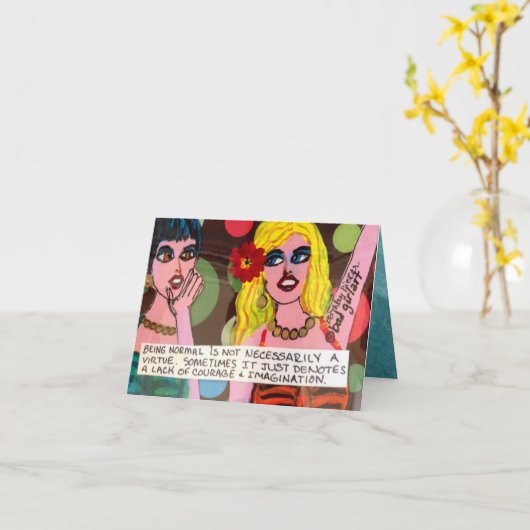 NOTECARD-ZIJND NORMAAL NIET NOODZAKELIJK IS EEN KAART (Gele Bloem)