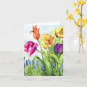Notecards van tulpen kaart (Gele Bloem)