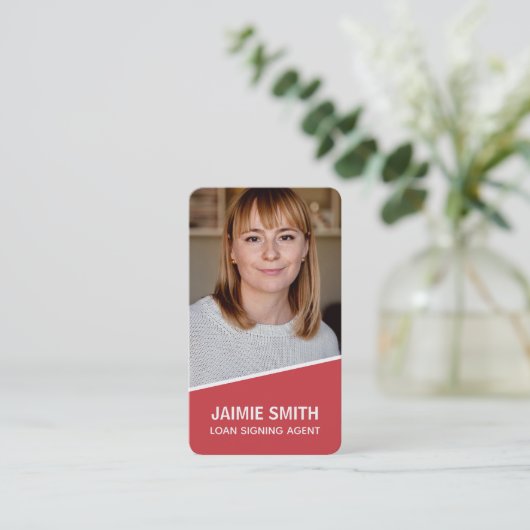 Noteer Visitekaartje (Staand voorkant)