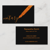 Noteerbare agent Pen Logo Freelance Calligrafie Sc Visitekaartje (Voorkant / Achterkant)