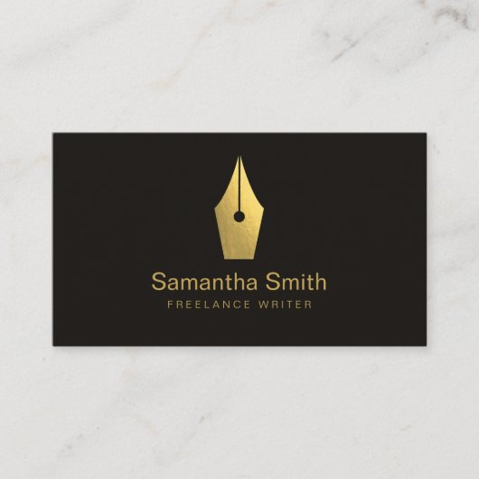 Noteerbare agent Pen Logo Freelance Calligrafie Sc Visitekaartje (Voorkant)