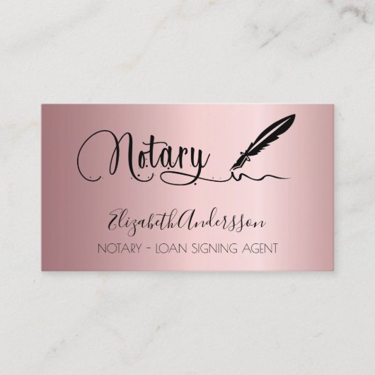 Noteerbare blush roze QR-code Visitekaartje (Voorkant)