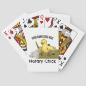 Noteerbare kekgele vetether Gepersonaliseerd naam Pokerkaarten (Achterkant)