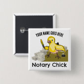 Noteerbare kekgele vetether Gepersonaliseerd naam Vierkante Button 5,1 Cm (Voorkant /achterkant)