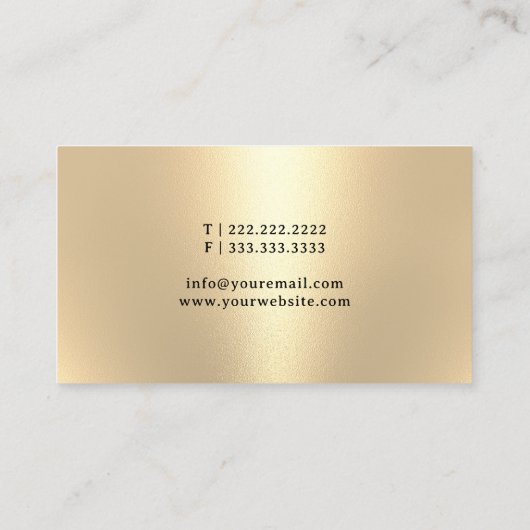 Noteerbare leningtekenaar Gold Pen Nib Logo Black Visitekaartje (Achterkant)