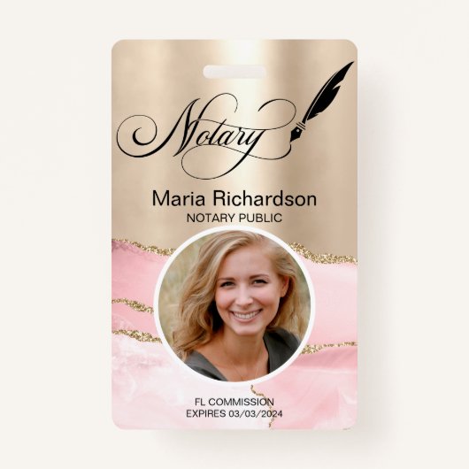 Noteerbare publieke lening Ondertekening foto-naam Badge (Voorkant)