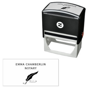 Noteerbare  quill-Pen en inktzelfinkend stempel