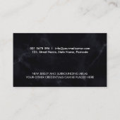 Noteervulpen en inkt visitekaartje (Achterkant)