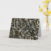 Noten en bouten kaart (Gele Bloem)