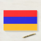 Noten met vlag van Armenië Post-it® Notes (Op bureau)
