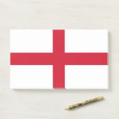 Noten met vlag van Engeland, Verenigd Koninkrijk Post-it® Notes (Op bureau)