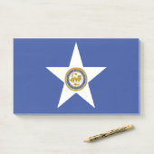 Noten met vlag van Houston, VS Post-it® Notes (Op bureau)