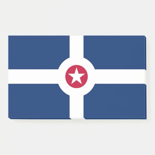 Noten met vlag van Indianapolis, Verenigde Staten Post-it® Notes (Voorkant)