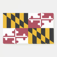 Noten met vlag van Maryland, VS