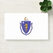 Noten met vlag van Massachusetts, Verenigde Staten Post-it® Notes (Kantoor)