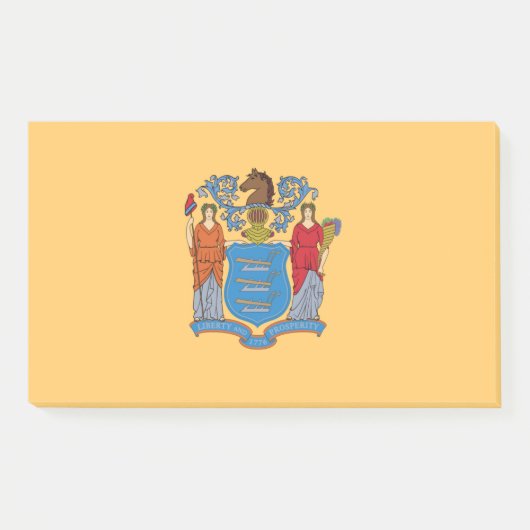 Noten met vlag van New Jersey, VS Post-it® Notes (Voorkant)