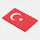 Noten met vlag van Turkije Post-it® Notes (Schuin)