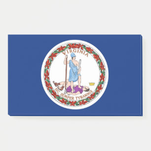 Noten met vlag van Virginia, Verenigde Staten Post-it® Notes