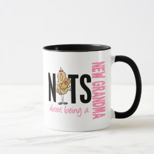 Noten over een nieuwe oma 1 roze zijn mok