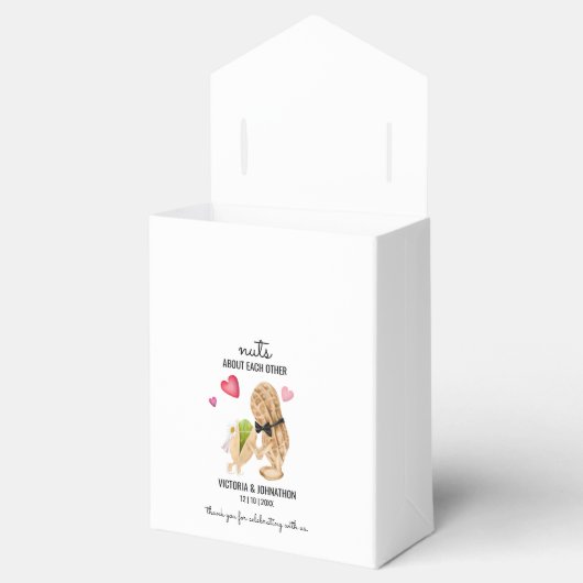 Noten over elkaar Grappige bruiloft Bedankdoosjes (Geopend)