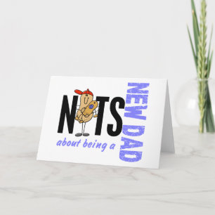 Noten over het Zijn een Nieuwe Papa 1 (Blauw) Kaart