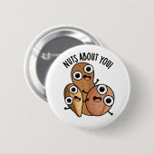 Noten over jou grappige moerdoppen ronde button 5,7 cm (Voorkant /achterkant)