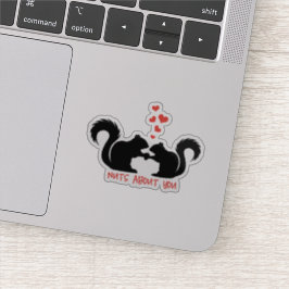 Noten over jou, schattige eekhoorns sticker