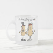 Noten over mijn man T-shirts en cadeautjes Matglas Koffiemok (Links)