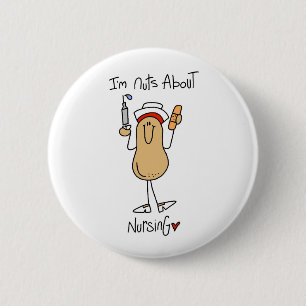 Noten over verpleegster T-shirts en cadeaus Ronde Button 5,7 Cm