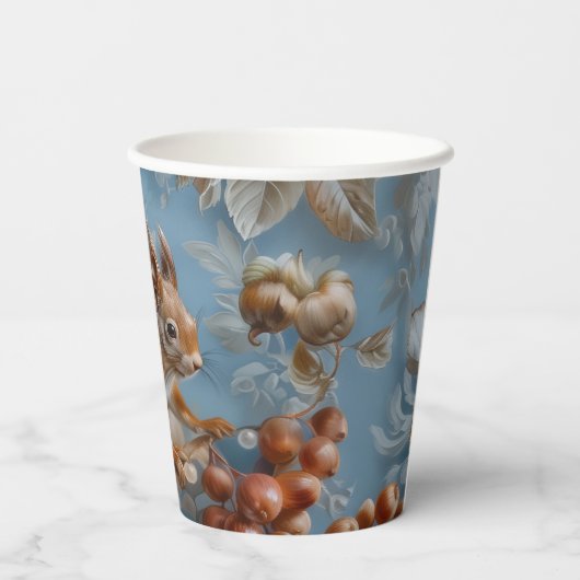 Noten - Papieren kopjes Maat 236ml Papieren beker (Achterkant)