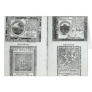 Noten van de continentale valuta