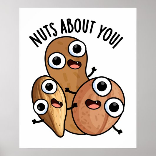 Noten Verliefd Op Jou Grappige Noten Woorden  Poster (Voorkant)
