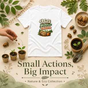 Noten voor een groenere toekomst citaat t-shirt