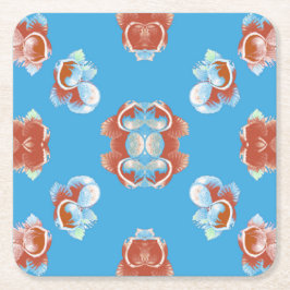 Noten voor jou! vierkante kartonnen onderzetter