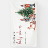 Notenkraker Baby shower Spandoek (Verticaal)