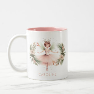 Notenkraker Ballerina Ballet Roze Tweekleurige Koffiemok