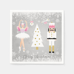 Notenkraker, Ballerina, kerstboom Servet