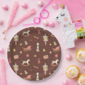 Notenkraker Ballerina Kerstmis Papieren Bordje (Feest)