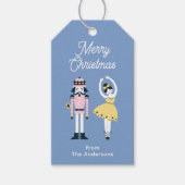 Notenkraker Ballet Aangepaste Naam Kerstmis Cadeaulabel (Voorkant)