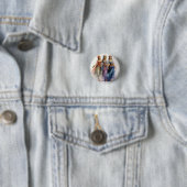 Notenkraker Ballet, Elegante Arabische Dansers Ronde Button 3,2 Cm (In situ)