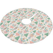 Notenkraker Ballet en feeën op Cream Achtergrond Kerstboom Rok (Gekanteld)