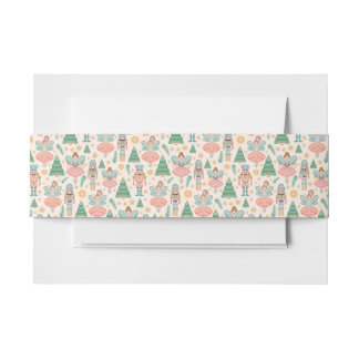 Notenkraker Ballet en feeën op Cream Achtergrond Uitnodigingen Wikkel