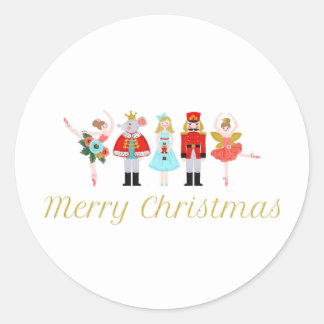 Notenkraker Ballet Kerst stickers
