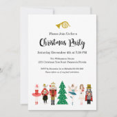 Notenkraker Ballet kerstfeest uitnodiging (Voorkant)