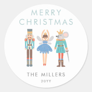 Notenkraker Ballet Minimaal Modern Ronde Sticker