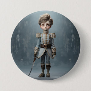 Notenkraker Ballet Mode-Cavalier Prins Ronde Button 7,6 Cm