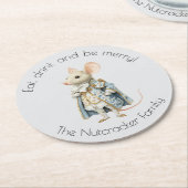 Notenkraker Ballet Muis Koning Kerstmis Ronde Kartonnen Onderzetter (Gebogen)