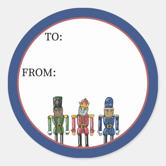 Notenkraker Bigfoot Ronde Sticker (Voorkant)